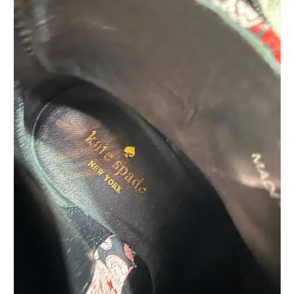 Kate Spade NY Holly Boot Russet Multi Brocade Size 7.5M New in Box Red/Blk - Picture 8 of 11